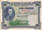 - ESPAGNE - BILLETS -  ROYAUME - 100 PESETAS - 1 ER JUILLET 1925 - N° F4 379 969 - - Andere & Zonder Classificatie