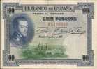 - ESPAGNE - BILLETS -  ROYAUME - 100 PESETAS - 1 ER JUILLET 1925 - N° F1 198 389  - - Andere & Zonder Classificatie