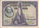 - ESPAGNE - BILLETS -  ROYAUME - 100 PESETAS - 15 AOUT 1928 -  N° A6 215 334   - - Other & Unclassified