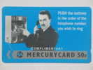 N°375. Complementary Card. - Mercury Communications & Paytelco