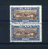 - ISLANDE . PAIRE VERTICALE OBLITEREE 13/12/28 - Used Stamps