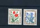 - ANDORRE FRANCAIS . TIMBRES TAXE NEUFS . CHARNIERE ET AMINCISSEMENTS - Unused Stamps