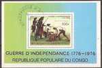 CONGO - 1976 American Bicetennial Souvenir Sheet. Scott 395. Used - Usados