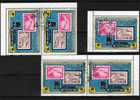 50 Jahre Polarfahrt LZ 127 Messe Essen 1980 Korea 2047,4-Block+KB 13€ Stamp On Stamp Zeppelin Bloque M/s Sheet Bf Corea - Autres & Non Classés