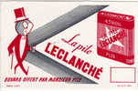 Buvard  La  Pile  LECLANCHE  PL 20, Buvard Offert Par Monsieur Pile - Colecciones & Series
