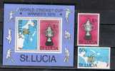 Lupa 1114 . Santa LUCIA, Copa 1972, Cricket, Hojita Y Serie ** - Cricket