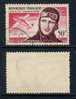 FRANCE / 1955 PA 34 MARYSE BASTIE OB. / COTE 5.00 EURO - 1927-1959 Afgestempeld