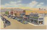 Las Cruces New Mexico, Main Street Scene, On C1940 Vintage Curteich Linen Postcard - Andere & Zonder Classificatie