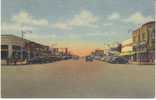Hobbs NM New Mexico, Broadway Street, On C1940s/50s Vintage Curteich Linen Postcard - Autres & Non Classés