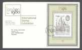 Great Britain 1980 FDC Cover International Stamp Exhibition London 1980 Block Miniature Sheet - 1971-1980 Decimal Issues