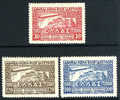 Greece C5-7 XF Mint Hinged Zeppelin Airmail Set From 1933 - Unused Stamps