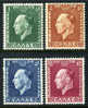 Greece 391-94 Mint Never Hinged King George II Set From 1937 - Unused Stamps