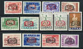 Greece 472-81 Mint Never Hinged Surcharged Set From 1946 - Ongebruikt