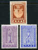 Greece 520-22 Mint Never Hinged Set From 1950 - Unused Stamps