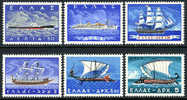 Greece 618-23 Mint Never Hinged Ships Set From 1958 - Ongebruikt