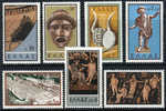 Greece 649-55 Mint Never Hinged Ancient Greek Theater Set From 1959 - Nuevos