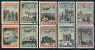 Greece C38-47 Mint Never Hinged Airmail Set From 1940 - Unused Stamps