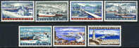 Greece C74-80 Mint Never Hinged Harbor Airmail Set From 1958 - Unused Stamps