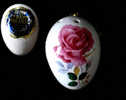 Oeuf à Parfum En Porcelaine Anglaise Du Devon / Perfumed China Egg Pomander From Devon England - Oeufs