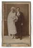 MARRIAGE / WEDDING - Bride, Mariée & Groom, Cabinet Photo, Format: 16,5x10,5cm - Noces