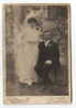 MARRIAGE / WEDDING - Bride, Mariée & Groom, Cabinet Photo, Atelier GOLDBERGER, Hungary, Format: 16x11cm - Huwelijken