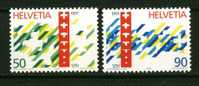 SUISSE. 1990.LOT ANNIVERSAIRE DE LA CONFEDERATION ET RECENSEMENT FEDERAL.(YVERT N° 1353-1354 ET 1363.) *** - Neufs