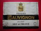 ETIQUETTE-SAUVIGNON-CEPAGE-VIN BLANC-SEC ET FRUITE -12 °-Vve BECHET & CIE NEGOCIANTS -ELEVEURS A ETAULIERS-GIRONDE - Blancs