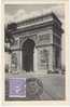 Carte-Maximum FRANCE N°Yvert 705 (Arc De Triomphe) Obl Paris 9.3.45, Ed Braun - 1940-1949