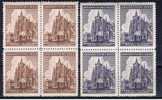 DR+ Böhmen & Mähren 1944 Mi 140-41 T. Veitsdom (Viererblöcke) - Unused Stamps