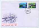 FDC 1997 Taiwan 2nd North Freeway Stamps Bridge Interchange River - Altri (Terra)