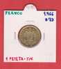 ESPAÑA / FRANCO   1  PESETA   1.966 #73  Aluminio-Bronce  KM#796     SC/UNC     DL-9275 - 1 Peseta