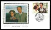 Toutes Les Oblitérations  30 Ans Mariage Baudouin-Fabiola   5 FDC  8-12-1990 - Storia Postale