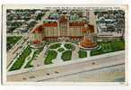 Hotel Galvez Sea Wall And Beach From The Air Galveston Texas - Galveston