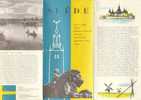 B0177 Brochure Turistica SUEDE-SVEZIA 1955/Aereo Algaut Viking Della Scandinavian Airlines System - Tourisme, Voyages