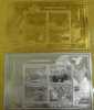 Gold + Silver Foil Taiwan 2008 12th President Rep China Stamps S/s Train National Flag Map ( Fong San) Unusual - Ungebraucht