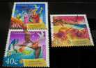 Christmas Is. (Australia) 2000 Christmas Stamps 3v Crab Bird Noel - Schalentiere