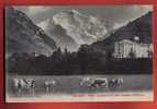Delcampe - M1116 Interlaken Hòtel Jungraublick Mit Jungfrau,troupeau Vaches, Kuhe.Non Circulé.Photoglob 2108 - Interlaken