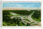 General View Hermann Park Showing Sam Houston Monument Ad Reflecting Pool Houston Texas - Houston