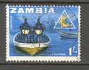 Zambia 1964 Mi. 8  1 Sh Fishing Fischerei Bei Nacht Night Fishing Deluxe Cancel !! - Zambie (1965-...)