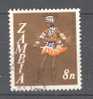 Zambia 1968 Mi. 43  8 N Vimbuza Tänzer Dancer - Zambie (1965-...)