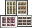 Yugoslavia 1973 6.00 D Interior, 1974 8.00 D Flowers, 1975 8.00 D And 1976 8.00 D Paintings M.Sheets (all Key Values) - Blocks & Sheetlets