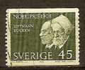SWEDEN 1968 Nobel Prize Winner Of 1908 - 45ore - Green  FU - Gebraucht