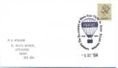 Great Britain 1984 Salisbury Special Cancel On Cover The Bicentenary Of Mans First Flight In Great Britain - Airships