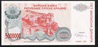 SERBIA KRAJINA PR24  5.000.000  DINARA 1993 #A001   KNIN     UNC. - Serbia