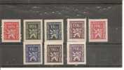 Checoslovaquia - Czechoslovakia Nº Yvert  Servicio 8-15 (MH/*). - Official Stamps