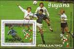 Italien 1990 Fußball WM GUYANA 3061+Block 61 O 8€ Elfmeter Im Spiel Deutschland Gegen Italien Soccer Bf Bloc Sheet - Sin Clasificación