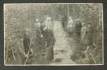 LATVIA, IN THE FARM, Forestry , PLANTING TREES, VINTAGE REAL PHOTO POSTCARD - Fattorie