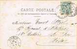 Postal PARIS (rue La Bourse) 1905 A La Fere - 1900-29 Blanc