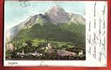 M1242 Sargans Mit Gonzen über Dem Schloss Sargans.Précurseur.Cachet 1903 Vers Vevey - Sargans