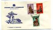 SOMALIA AFIS 1968  Domestic Activities Cpl Set Of 3 On FDC - Somalie (AFIS)